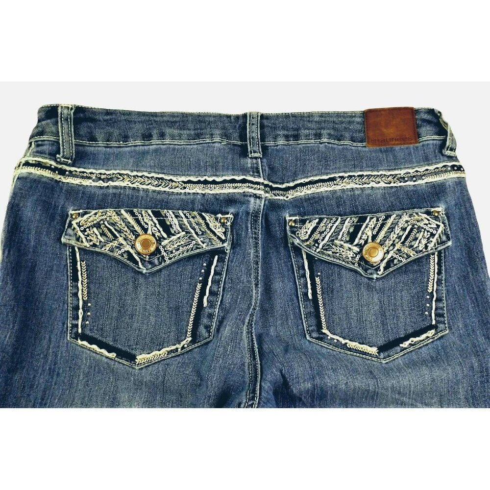Maurices Womens Jeans Bling and Fancy Stitching Size 12 R  JH1064